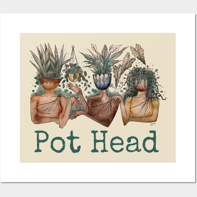 Pot Head Plant Ladies Wall Art by JJacobs